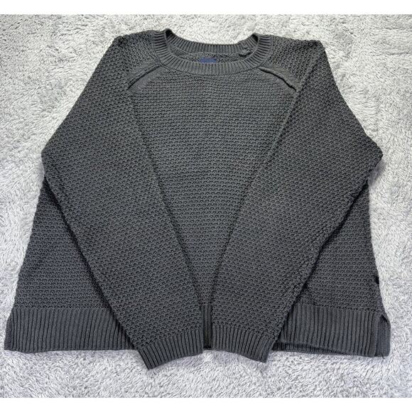 GAP Women's Textured Sweater Gray XXL 2XL Boxy Lagenlook Chunky Knit - Picture 1 of 11